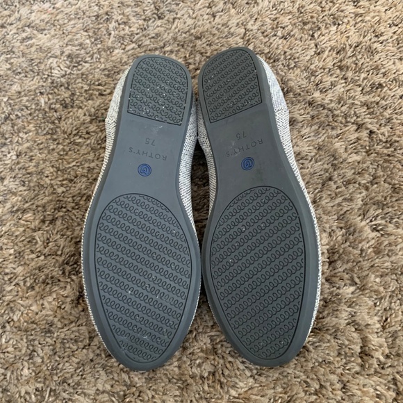 Rothy's The Loafer Taupe Heather Knit Ballet Flats Women's 7.5 Shoes Round Toe - Picture 7 of 9